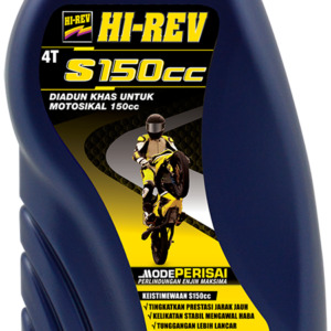 HI-REV 4T S150cc Semi Synthetic 15W-50 1L motorcycle lubricant