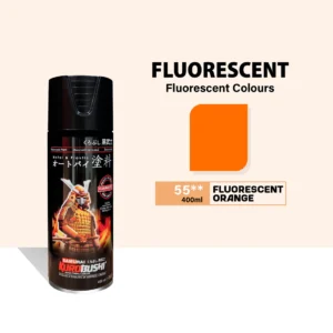 SAMURAI KUROBUSHI 55 Fluorescent Orange 400ml spray paint