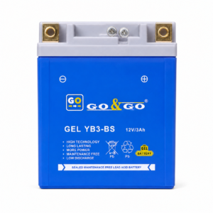GO&GO GEL YB3-BS 12V 3Ah motorcycle battery