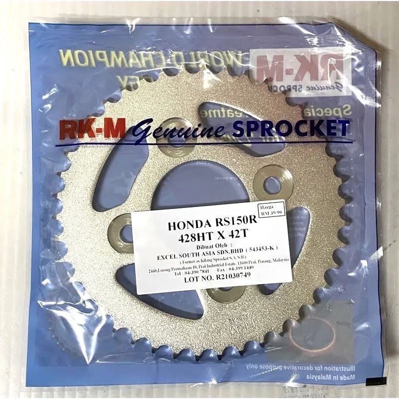 RK-M Honda RS150R 42T 428HT motorcycle sprocket