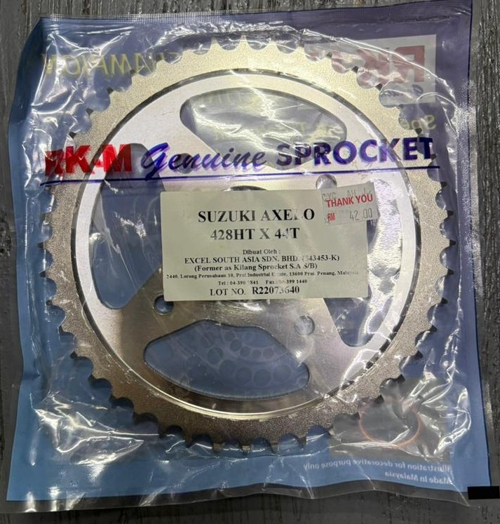 RK-M Suzuki Axelo 44T 428HT motorcycle sprocket